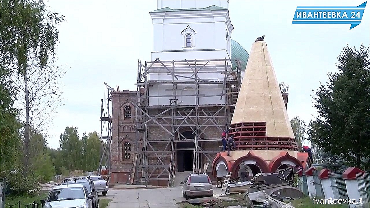 22 октября на храме Новомучеников Ивантеевских установят шатер, купол и крест